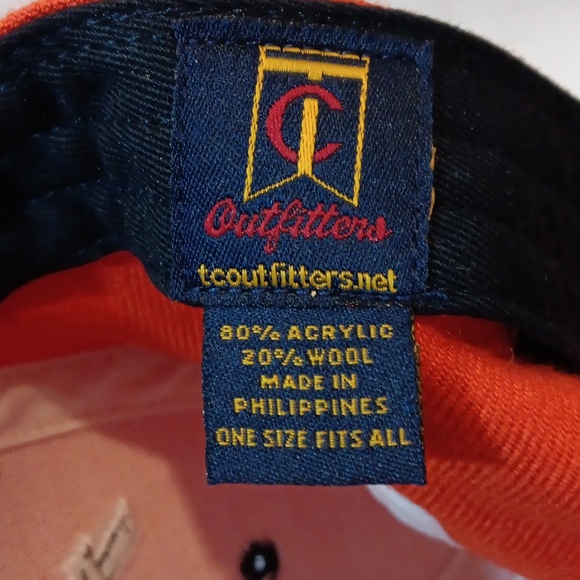 Nantucket Island Orange Snapback Cap Hat - Picture 7 of 7